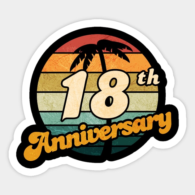 18th Anniversary Sticker by Jennifer